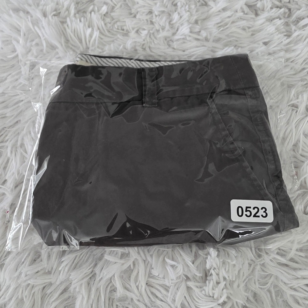 J.Crew Broken-In Chino Shorts Womens 6‎ Charcoal Grey Cotton Mid Rise Casual - Picture 6 of 6